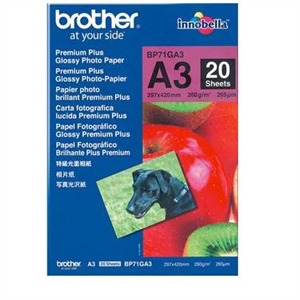 Brother BP71GA3 premium plus / glanzend / A3 / 260 gr. / 20 vel